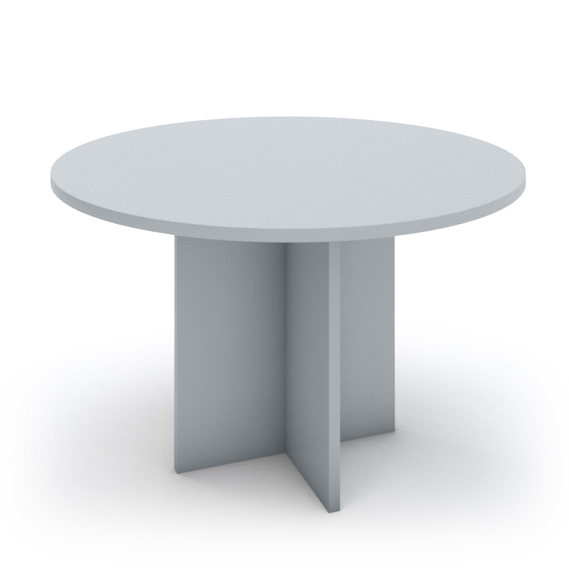 שולחן ישיבות עגול רגל איקס