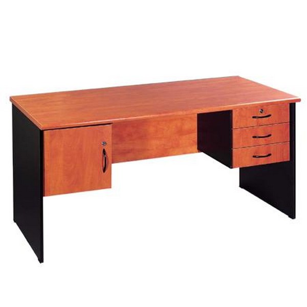 שולחן דגם מטריקס + ארון דלת + ארגז מגירות צמוד