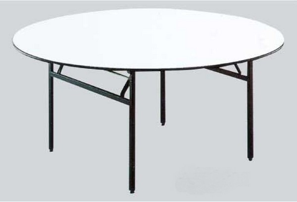 שולחן עגול קוטר 1.20 ס”מ רגל מתקפלת